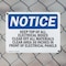 Signmission Keep Top Of All Electrical Boxes Clear Of, 14 in W x Rectangle, Plastic OS-2PACK-NS-P-1014-L-13879 - alternate 3